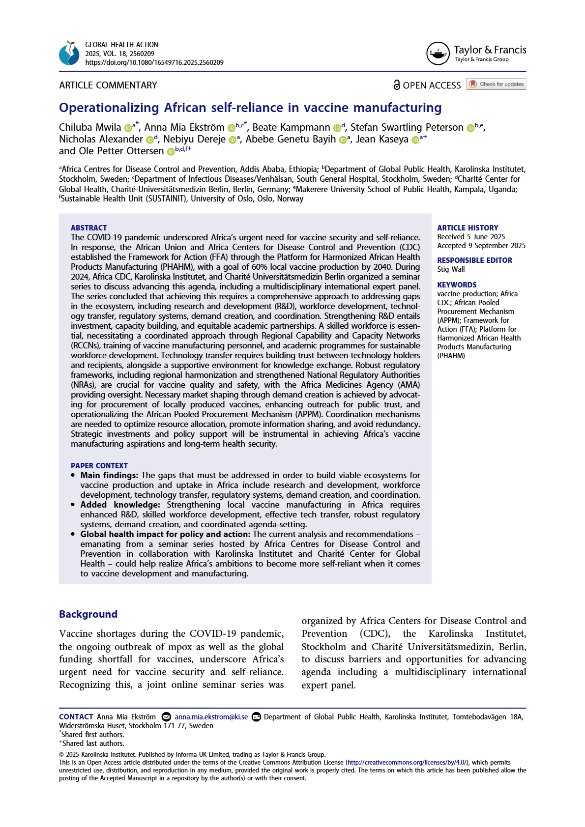 Bundibugyo Virus Disease Outbreak Situational Report August 26, 2026 ...