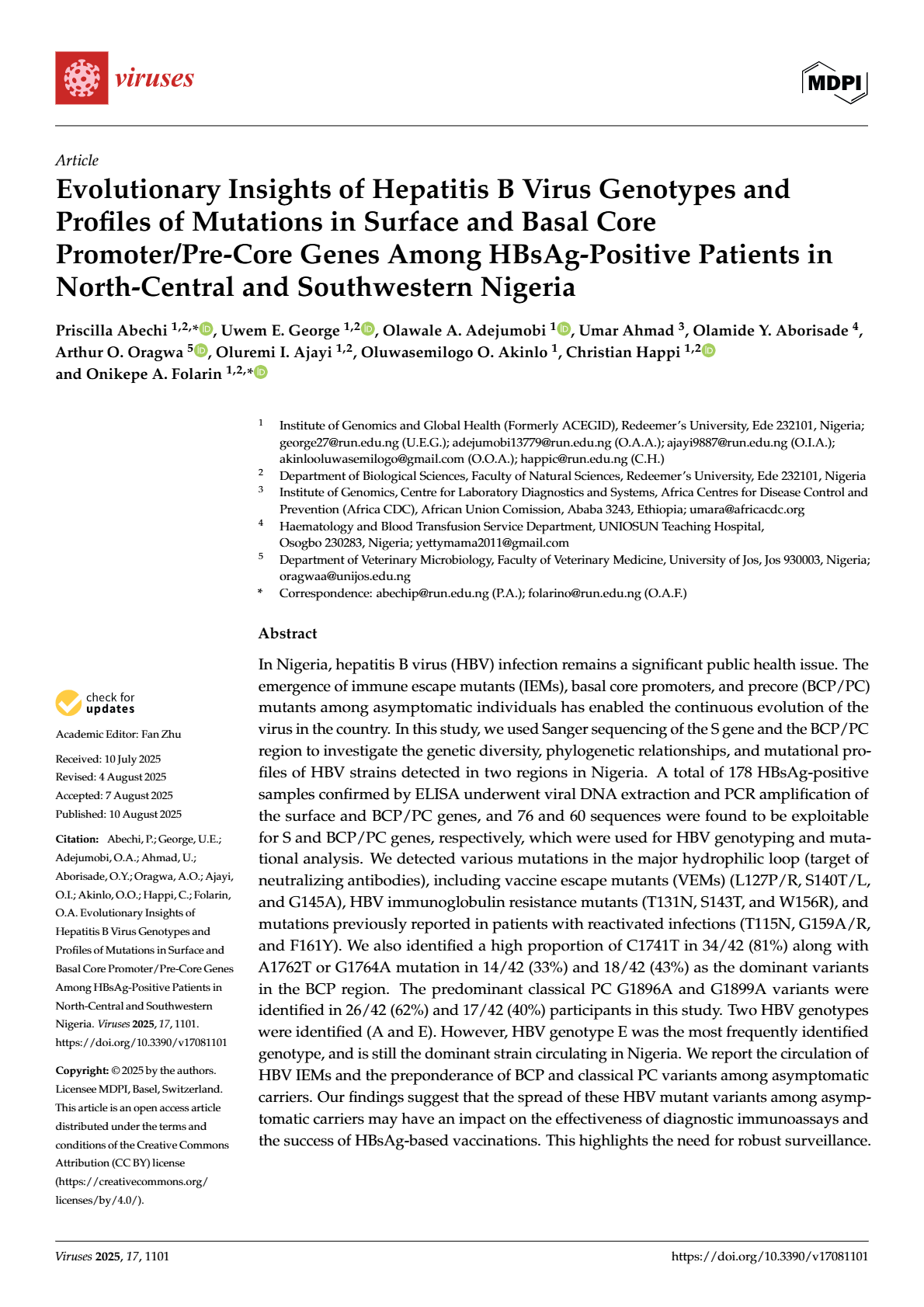 Evolutionary insights of hepatitis b virus genotypes and profiles of ...